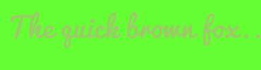 Image with Font Color 99CC66 and Background Color 66FF33